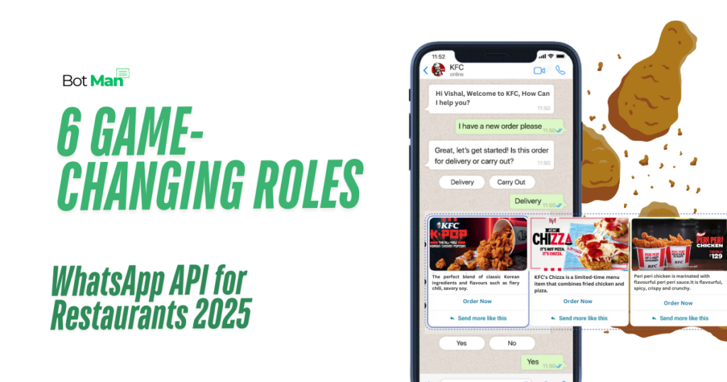 6 Game-changing roles whatsapp APi for Restaurant 2025