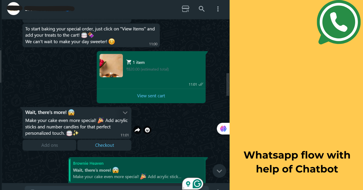 Whatsapp chatbot flow- whatsapp shopping